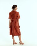 SIXDO Woven Flared Dress for Women